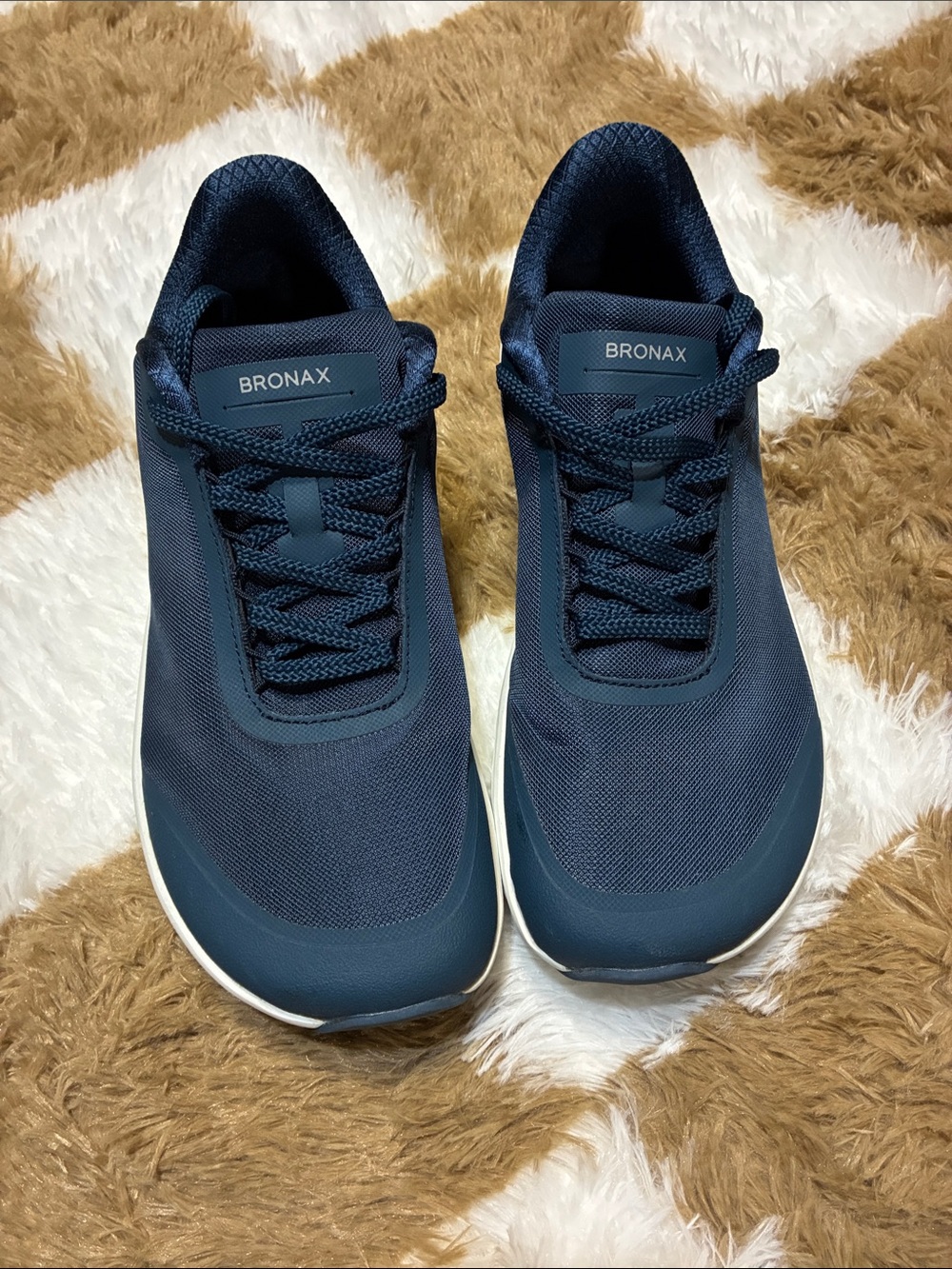 Bronax Men’s Navy Lightweight Casual Sneakers